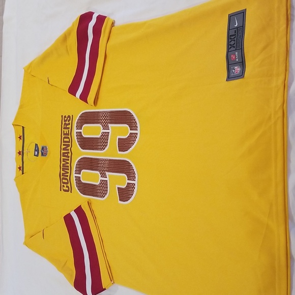 NWOT! NFL Men's Washington Commanders Chase Young #99 Gold Football Jersey - Picture 5 of 6